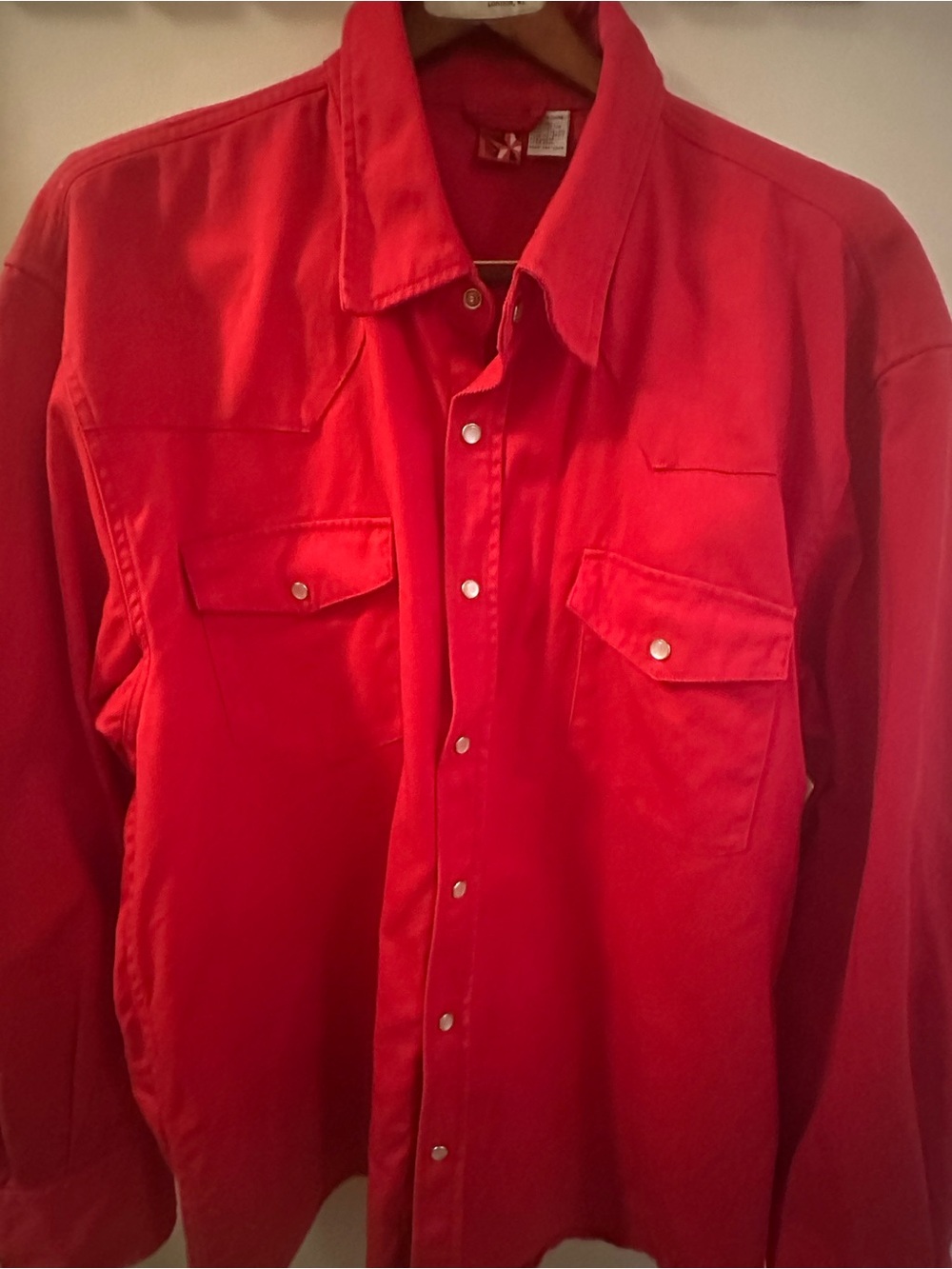 Vintage 90s Marlboro Unlimited Western Pearl Snap Shirt Red XXL